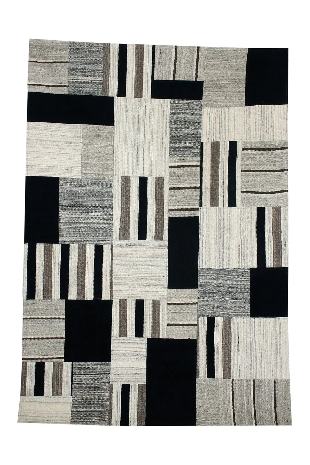 Kelim Vloerkleed - Radical Patchwork Grijs/Multi