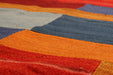 Wollen Vloerkleed – Radical Strepen Rood/Multi