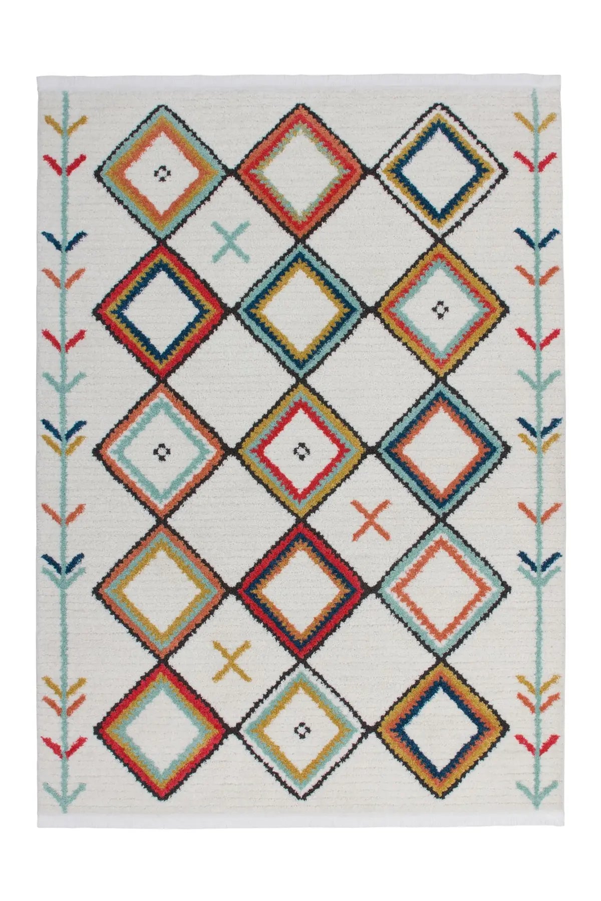 Boho Vloerkleed - Agadir Ruiten Multikleur