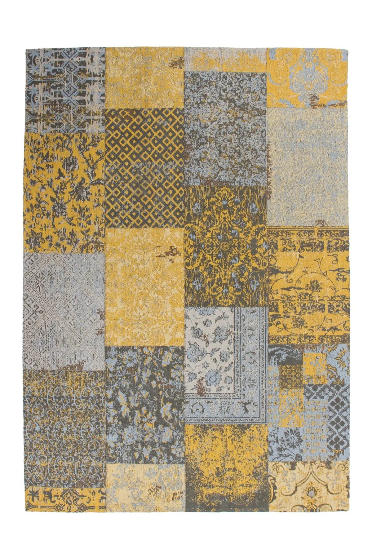 Retro Vloerkleed - Symphony Patchwork Goud
