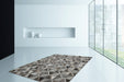 Leren Vloerkleed – Lavish Geometrisch Grijs