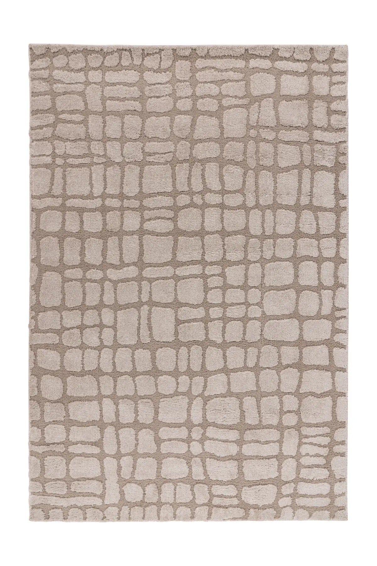 Hoogpolig Vloerkleed - Lotus Stenen Beige