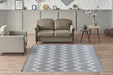 Modern Vloerkleed – Sarai Zigzag Grijs/Wit