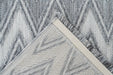 Laagpolig Vloerkleed - Sarai Zigzag Grijs/Wit
