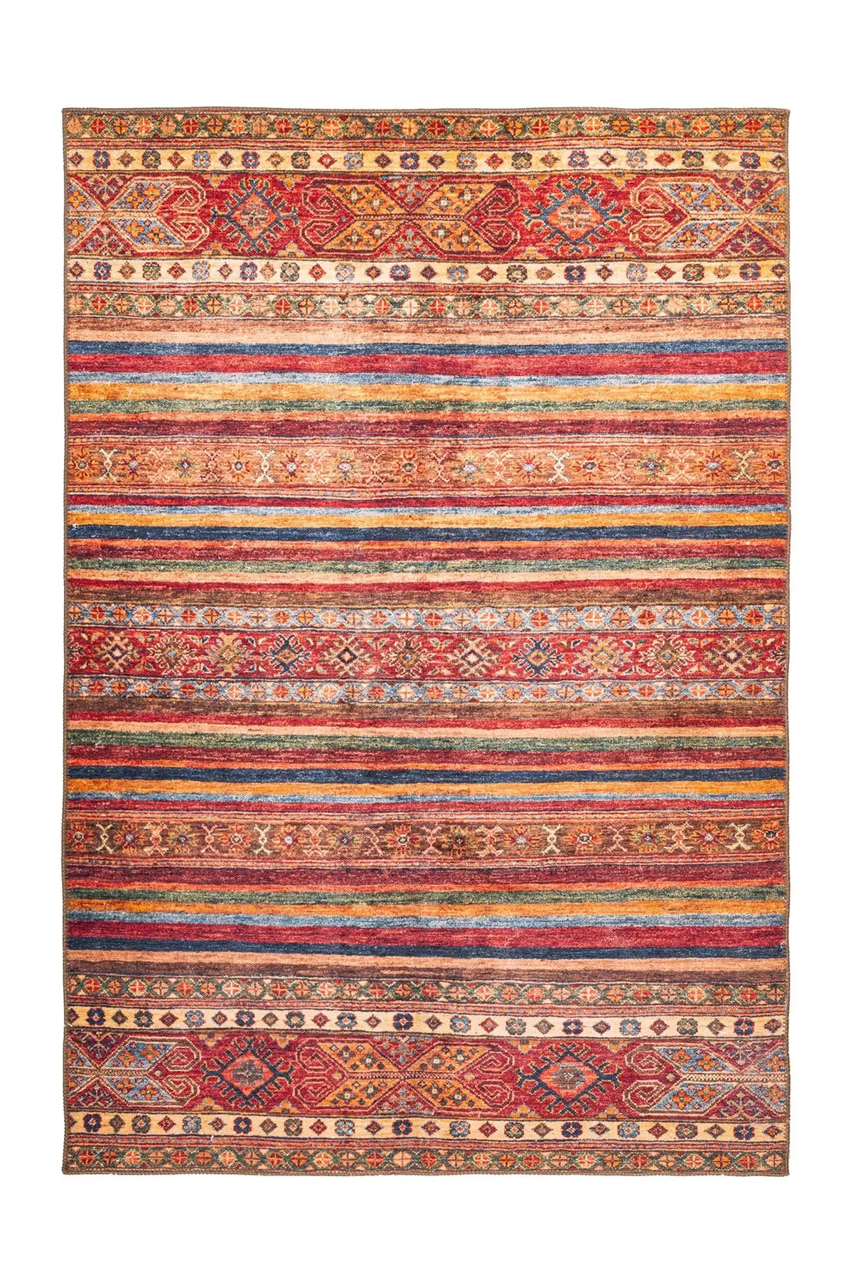Bohemian Vloerkleed - Faye Etnisch Multi/Rood
