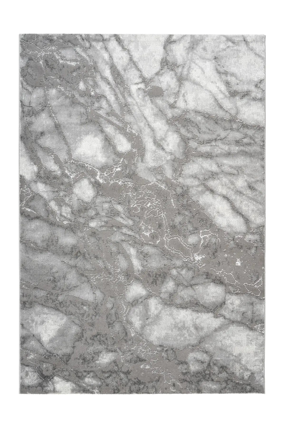 Modern Vloerkleed - Marmaris Marmer Zilver