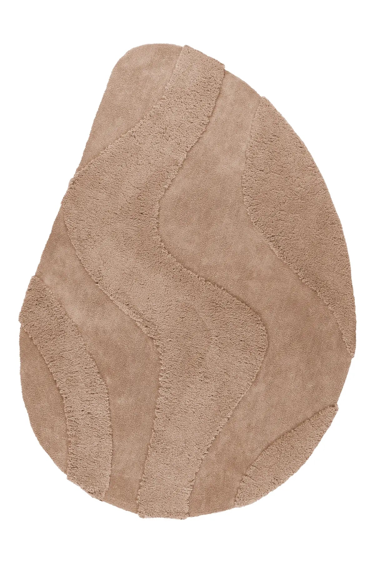 Organisch Vloerkleed - Milano Golven Beige