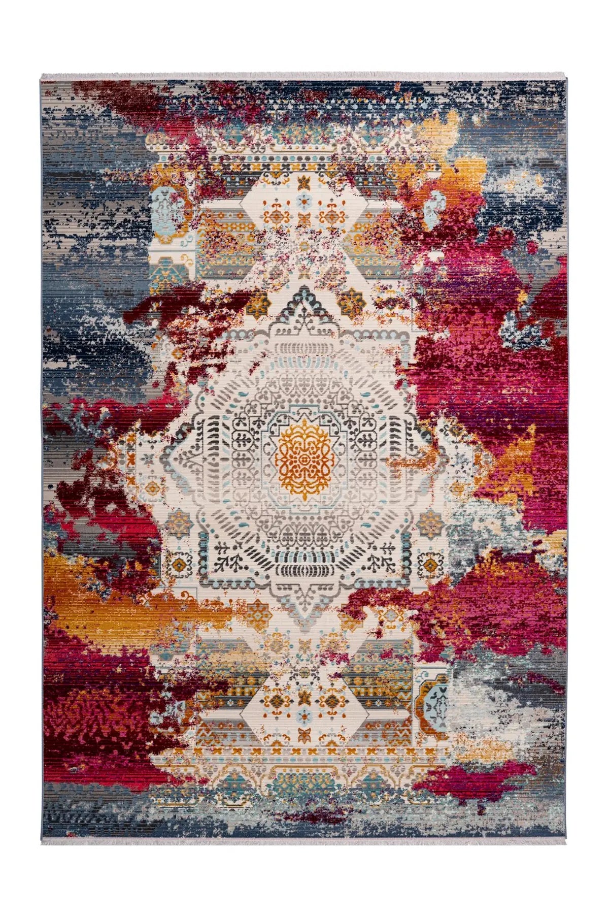 Bohemian Vloerkleed - Anouk Medaillon Multi/Rood