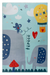 Kindervloerkleed – Wonder Olifanten Blauw