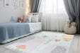 Kindervloerkleed – Wonder Olifanten Blauw