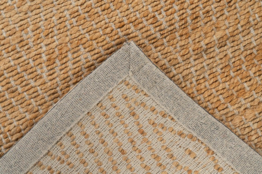 Jute Vloerkleed - Nature Geometrisch Geweven Donker