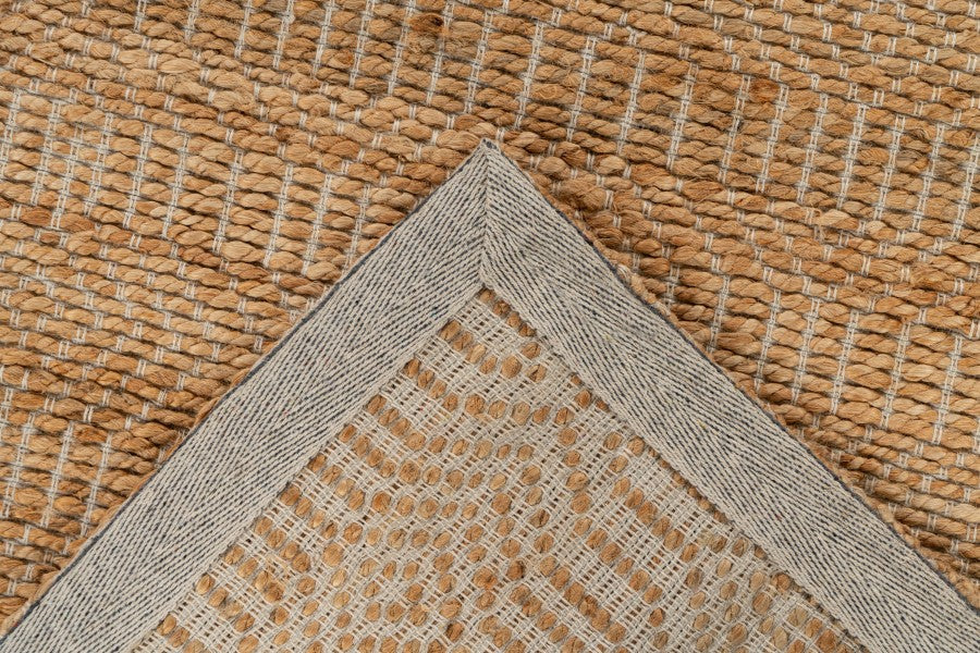 Jute Vloerkleed - Nature Geometrisch Geweven