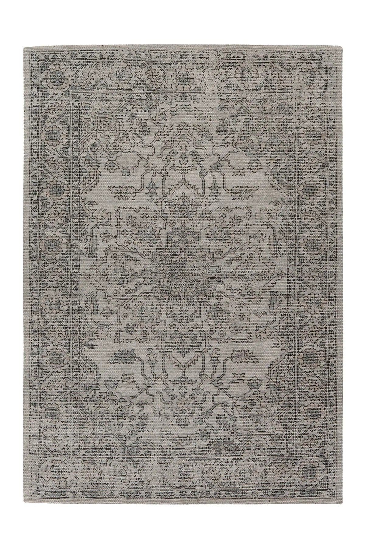 Vintage Vloerkleed - Perry Ornamenteel Groen/Taupe