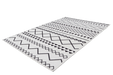 Design Vloerkleed – Maya Etnisch Wit/Zwart