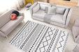 Design Vloerkleed – Maya Etnisch Wit/Zwart