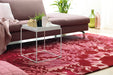 Wollen Vloerkleed – Satin Ornamenteel Rood
