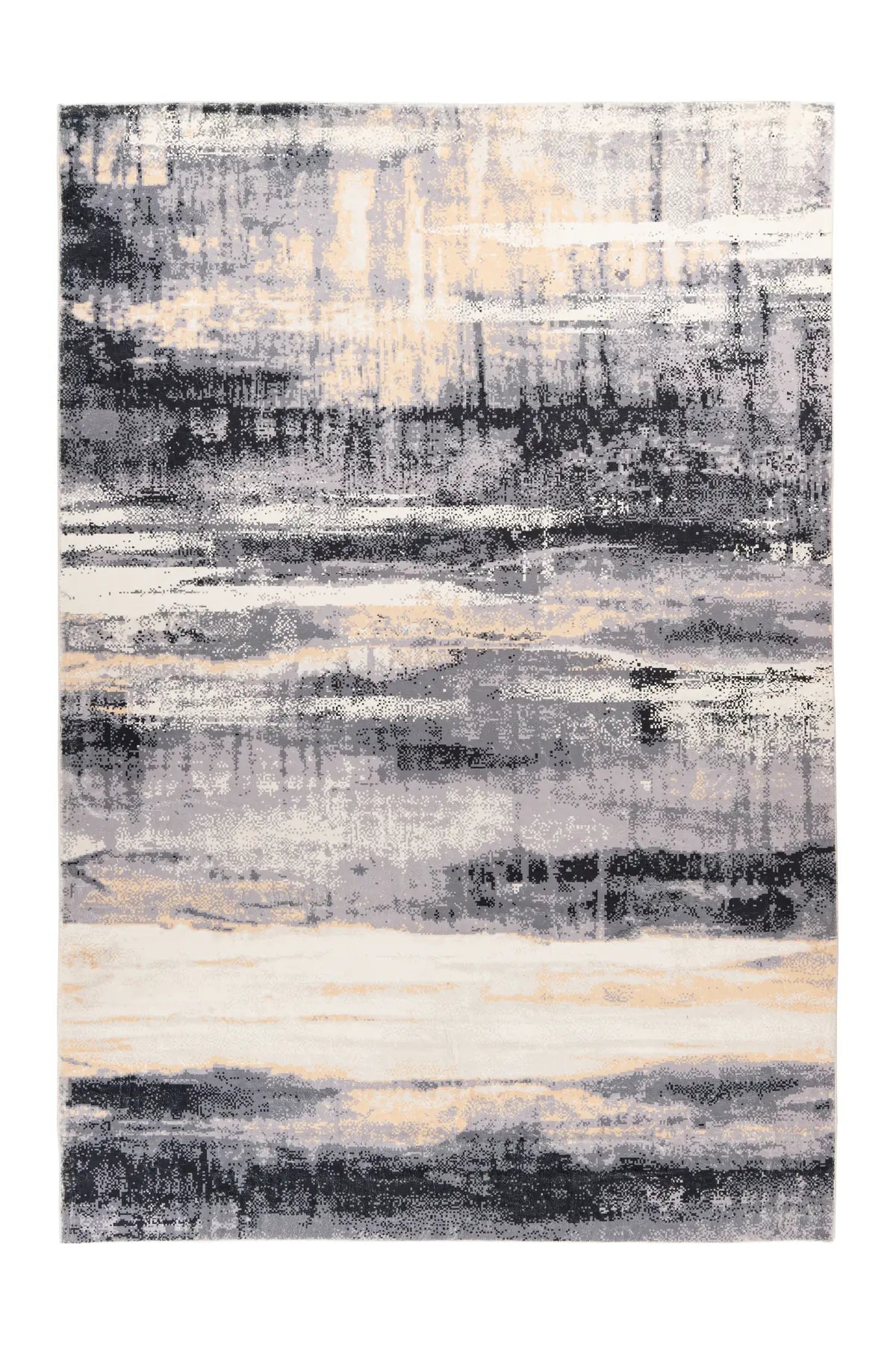 Vintage Vloerkleed - Ilena Abstract Zwart