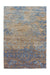 Laagpolig Vloerkleed - Blaze Verweerd Blauw/Beige