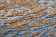 Laagpolig Vloerkleed – Blaze Verweerd Blauw/Beige