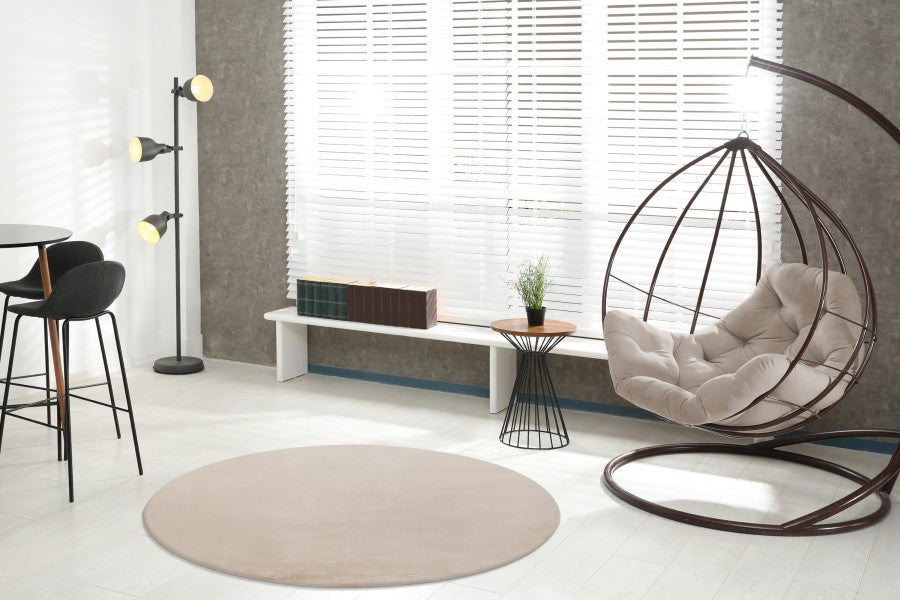 Paradise rond hoogpolig vloerkleed creme perfecte aanvulling op elk interieur