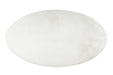 Rond Hoogpolig Vloerkleed - Paradise Wit