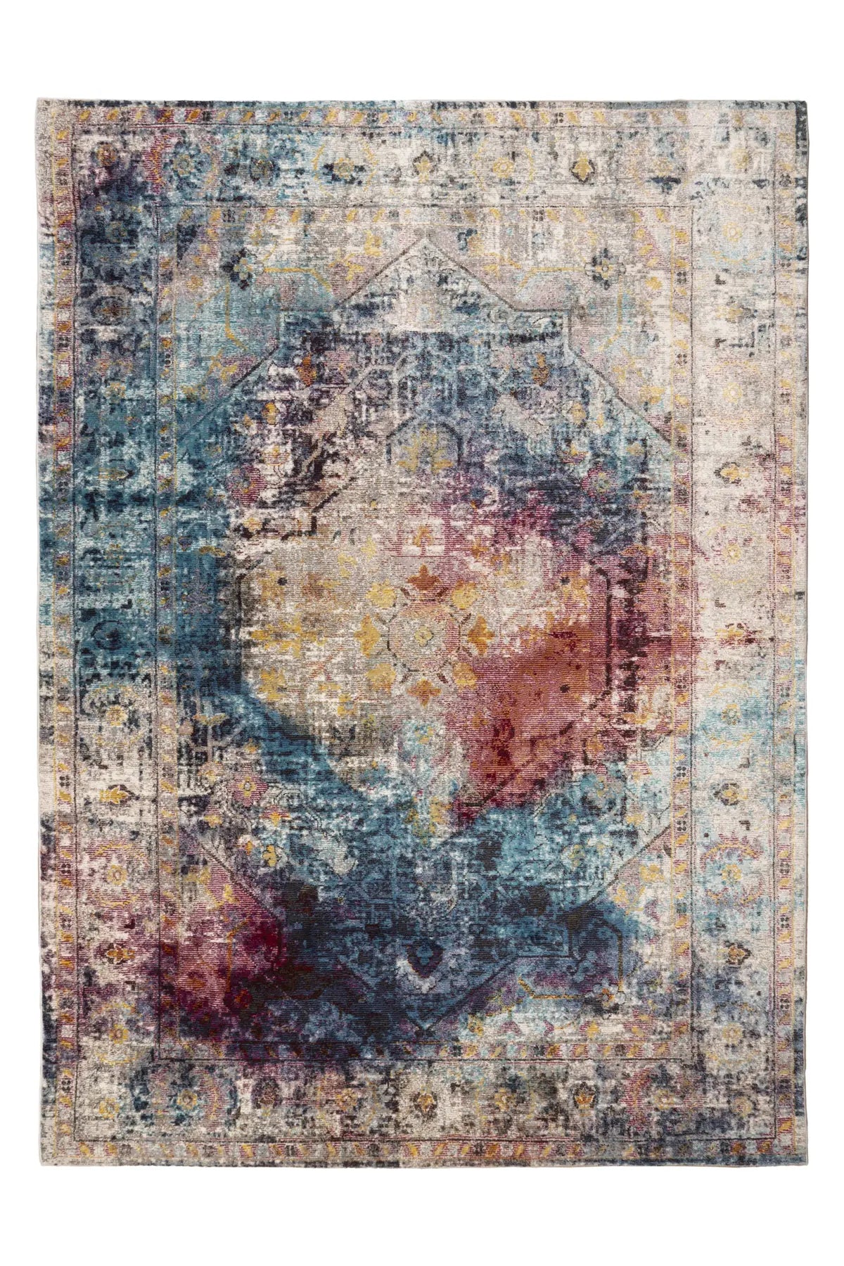 Vintage Vloerkleed - Picasso Ornamenteel Multikleur