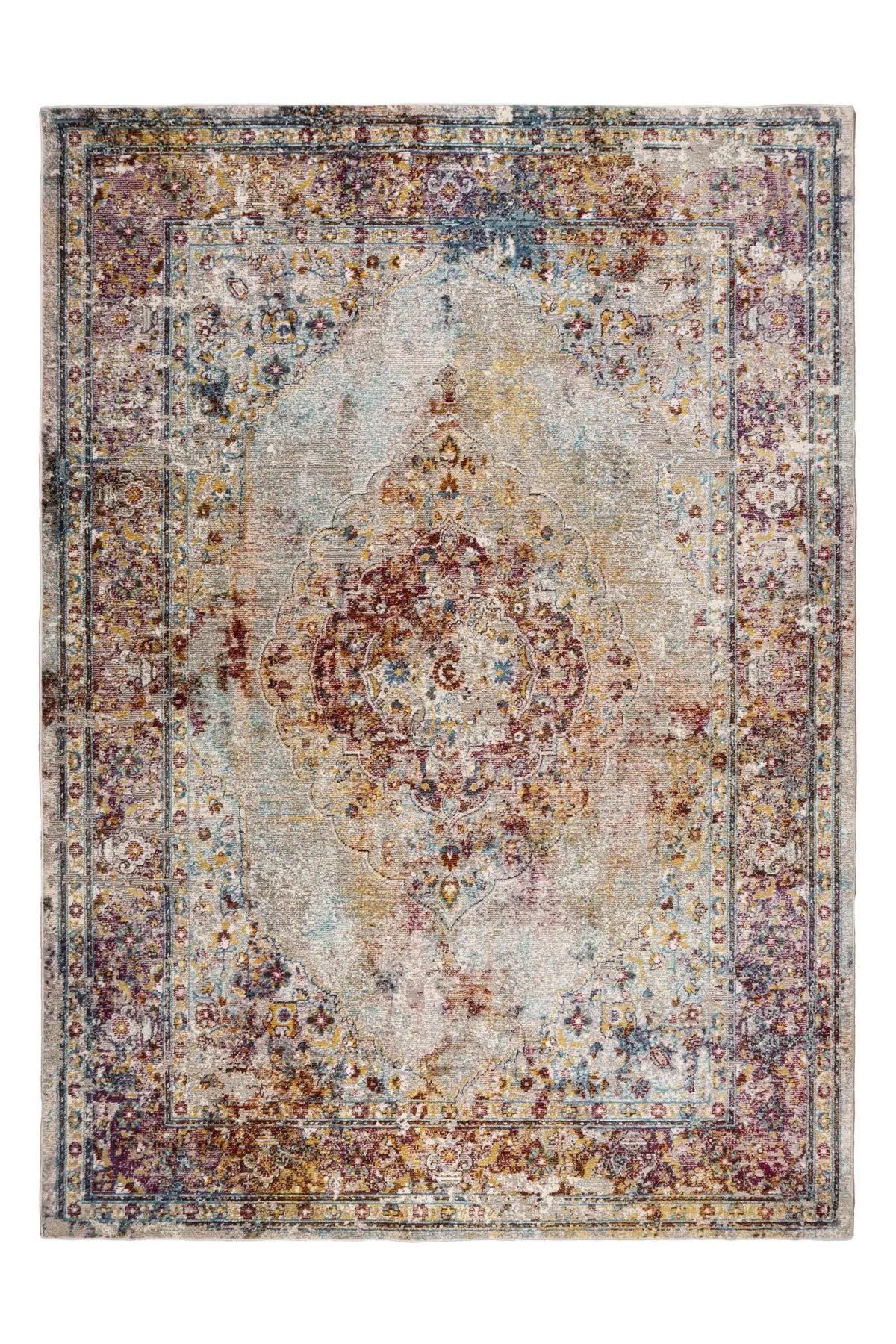 Vintage Vloerkleed - Picasso Medaillon Multikleur