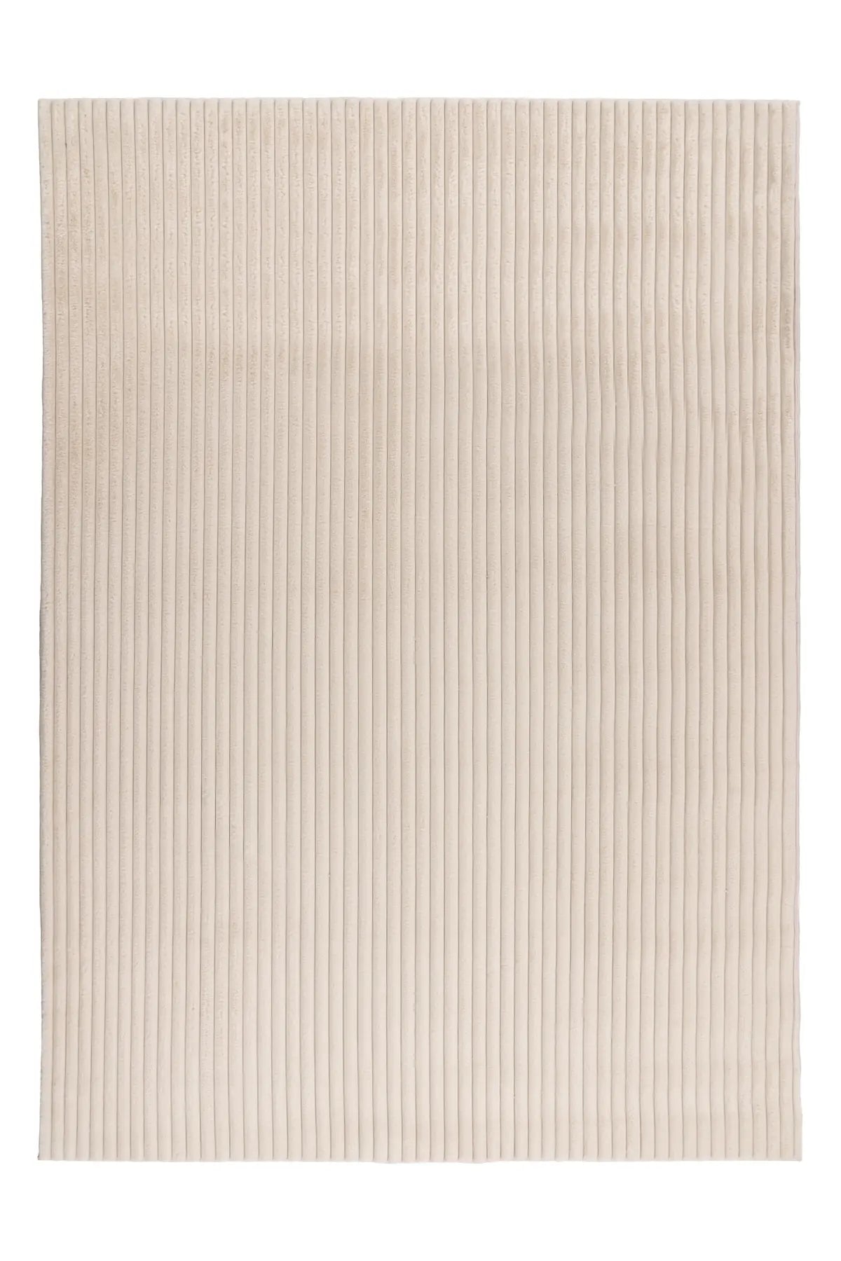 Hoogpolig Vloerkleed - Plush Strepen Beige