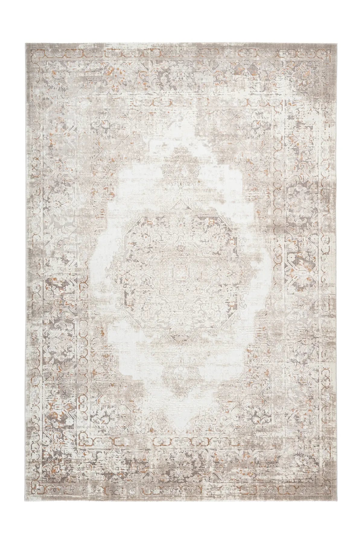 Vintage Vloerkleed - Paris Medaillon Taupe