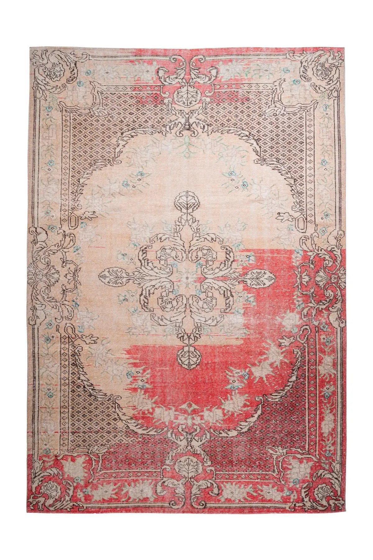 Vintage Vloerkleed - Vin Ornamenteel Rood