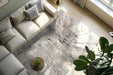 Hoogpolig Vloerkleed – Firenze Abstract Grijs