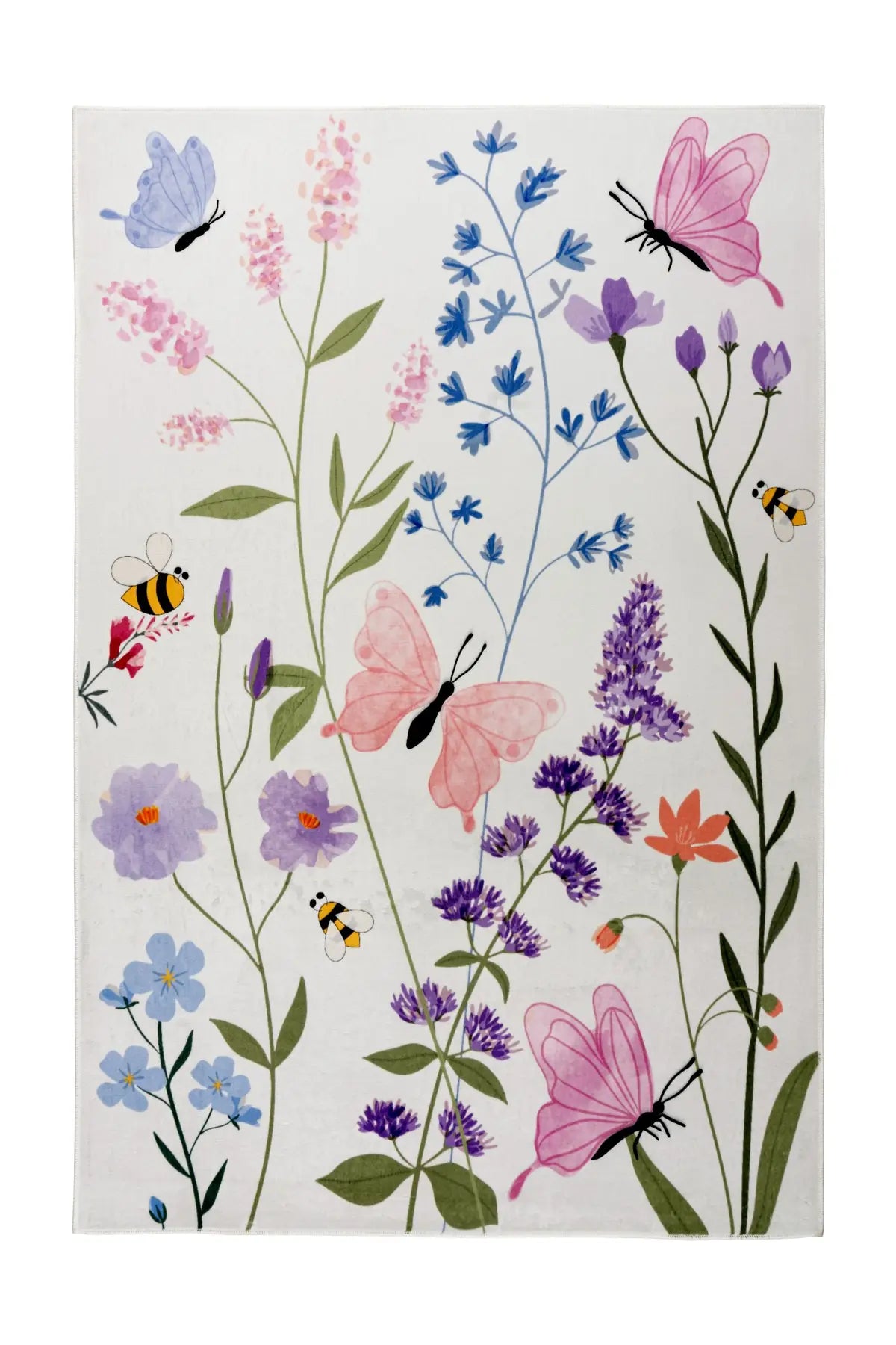 Kindervloerkleed – Wonder Vlinders Multikleur