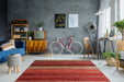 Laagpolig Vloerkleed – Blaze Strepen Multi/Rood