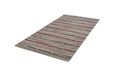 Wollen Vloerkleed – Duarte Lijnen Naturel/Rood