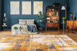 Design Vloerkleed – Saphira Lijnen Geel