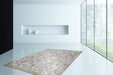 Leren Vloerkleed – Lavish Ruiten Grijs/Zilver