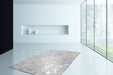 Leren Vloerkleed – Spark Hexagon Grijs/Zilver