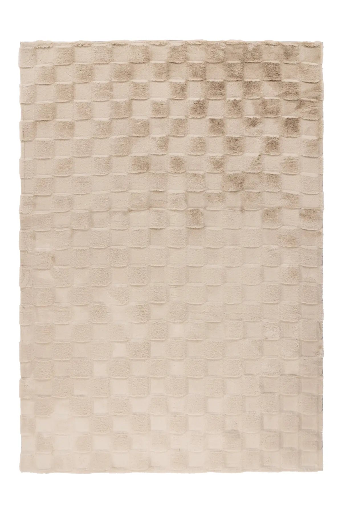 Hoogpolig Vloerkleed - Soul Blokken Beige