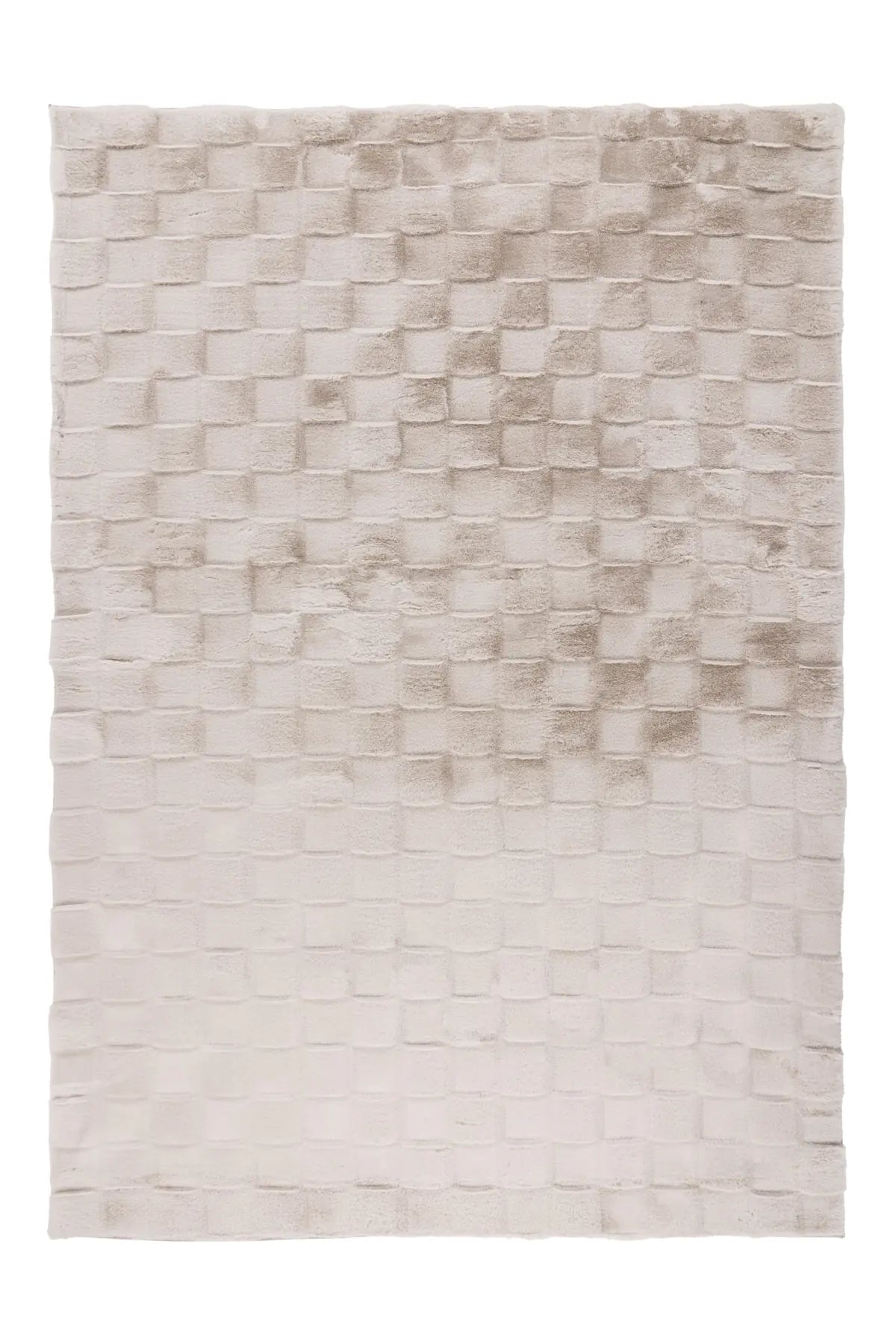 Hoogpolig Vloerkleed - Soul Blokken Licht Taupe