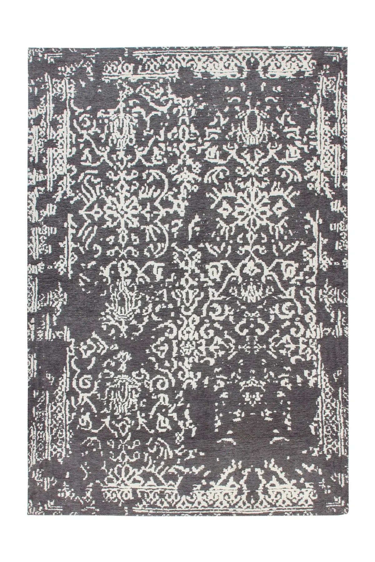 Vintage Vloerkleed - River Ornamenteel Grijs/Antraciet