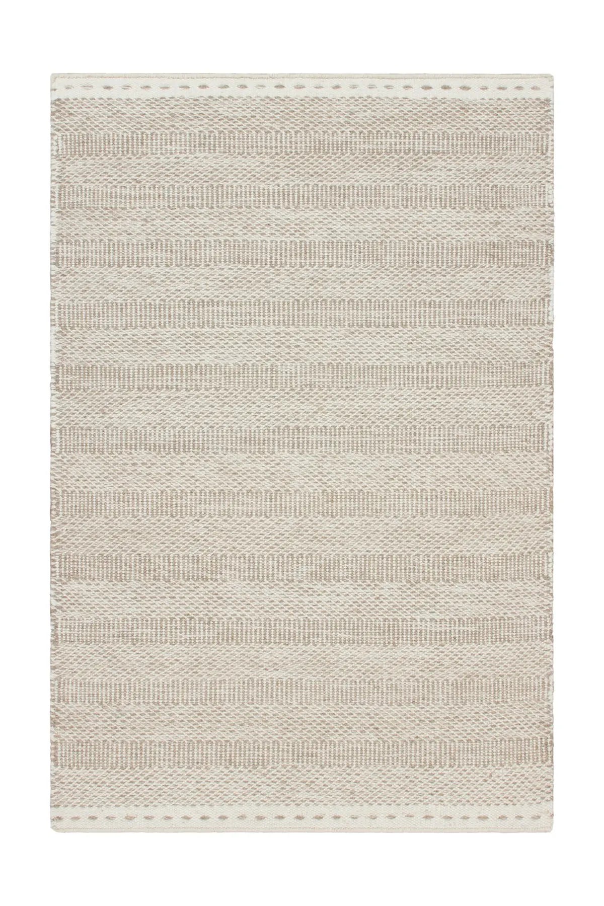 Wollen Vloerkleed - Bombay Strepen Beige