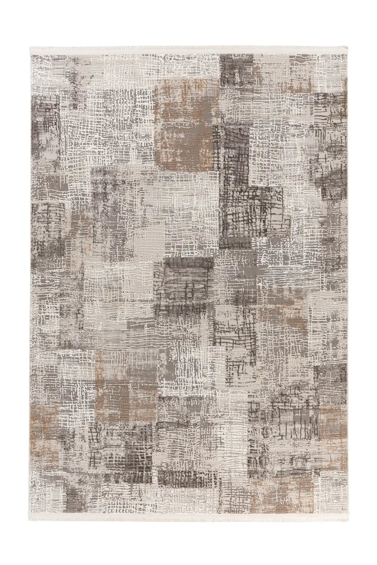 Vintage Vloerkleed - Akropolis Abstract Grijs/Zilver