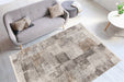Vintage Vloerkleed – Akropolis Abstract Grijs / Zilver