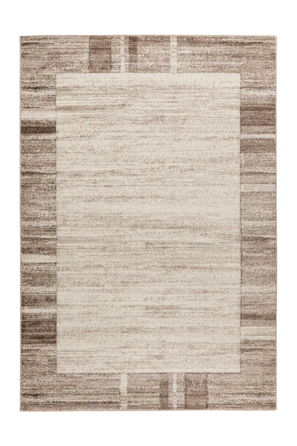 Hoogpolig Vloerkleed - Carving Kader Beige