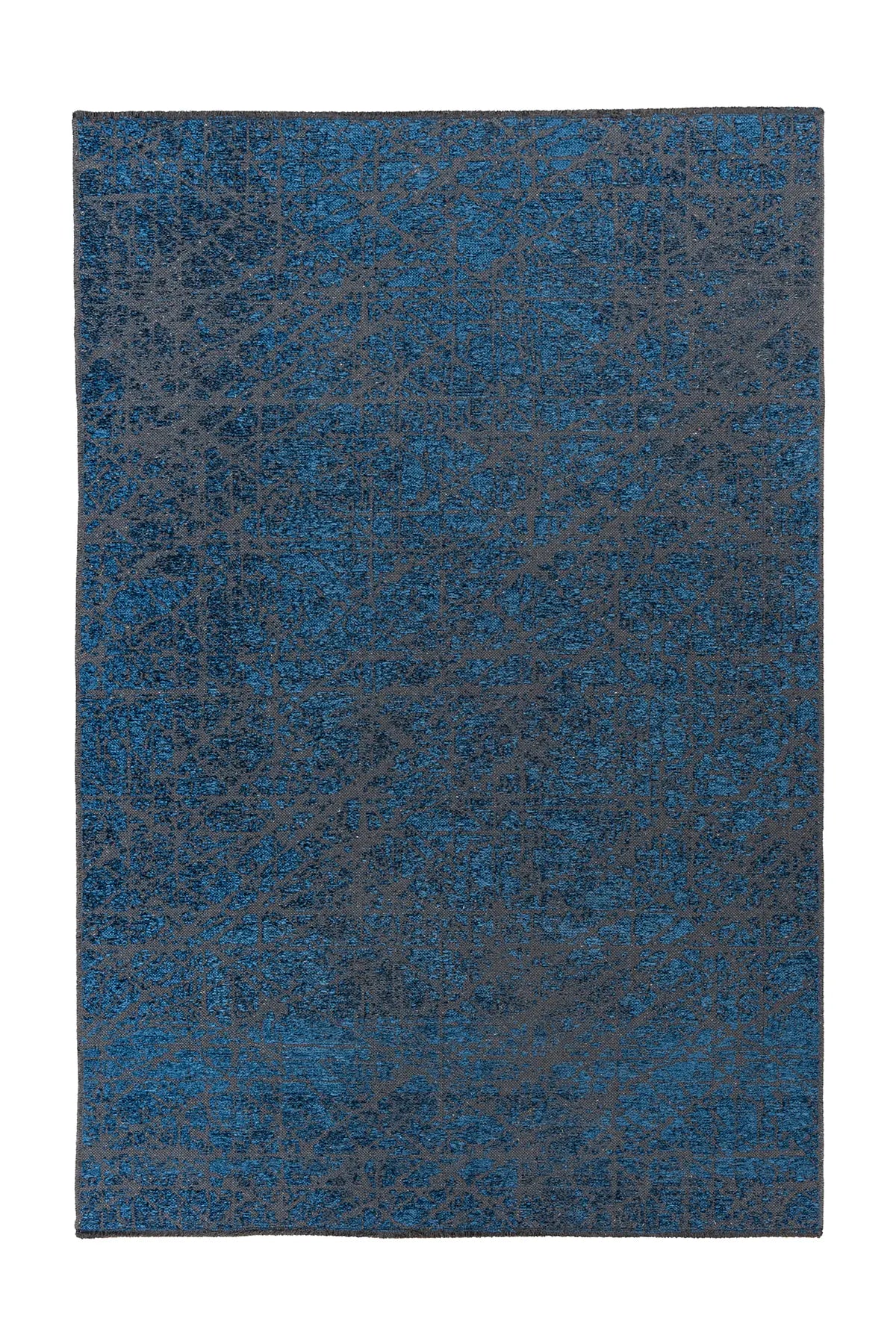 Laagpolig Vloerkleed - Kalea Lijnen Blauw
