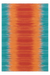 Wollen Vloerkleed – Sunset Verloop Oranje/Blauw