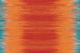 Wollen Vloerkleed – Sunset Verloop Oranje/Blauw