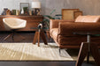 Wollen Vloerkleed – Satin Lijnen Beige
