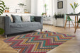 Laagpolig Vloerkleed – Primavera Zigzag Multikleur