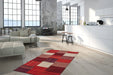 Wollen Vloerkleed – Radical Patchwork Rood/Multi